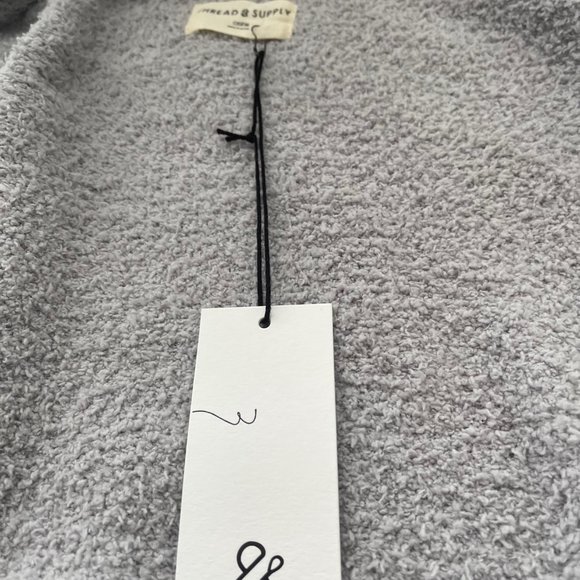 Cozy Cloud Wrap Cardigan - Grey-Cream / ONE-SIZE  Brand new with tag attached - Picture 6 of 7